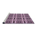 Sideview of Machine Washable Transitional Purple Rug, wshpat1527pur