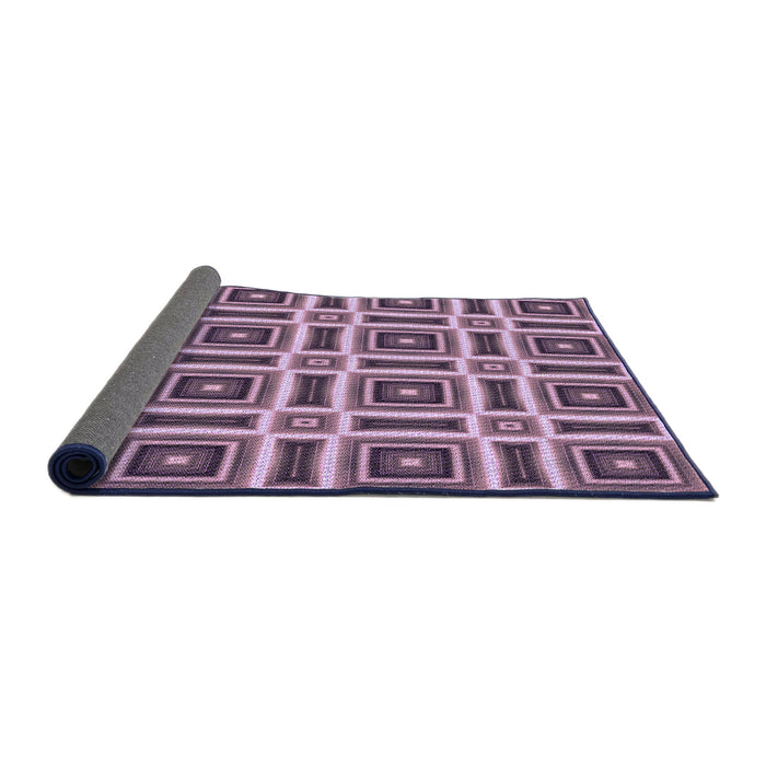 Thickness of Patterned Purple Rug, pat1527pur