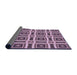 Thickness of Patterned Purple Rug, pat1527pur