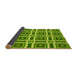 Thickness of Patterned Green Rug, pat1527yw