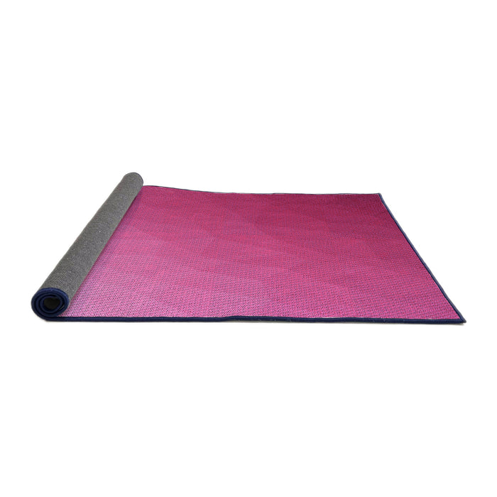 Thickness of Patterned Crimson Purple Rug, pat1528pur