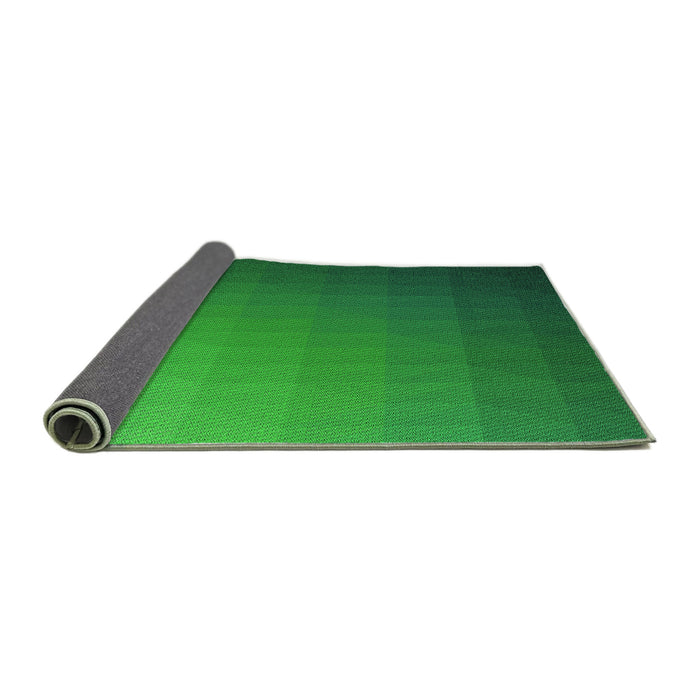 Thickness of Patterned Green Rug, pat1529grn