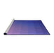 Sideview of Machine Washable Transitional Purple Rug, wshpat1529pur