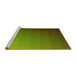 Sideview of Machine Washable Transitional Pistachio Green Rug, wshpat1529yw