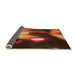 Thickness of Patterned Orange Rug, pat153org