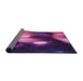 Thickness of Patterned Orchid Purple Rug, pat153pur