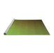 Sideview of Machine Washable Transitional Pistachio Green Rug, wshpat1530grn