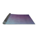 Thickness of Patterned Light Purple Blue Rug, pat1530lblu