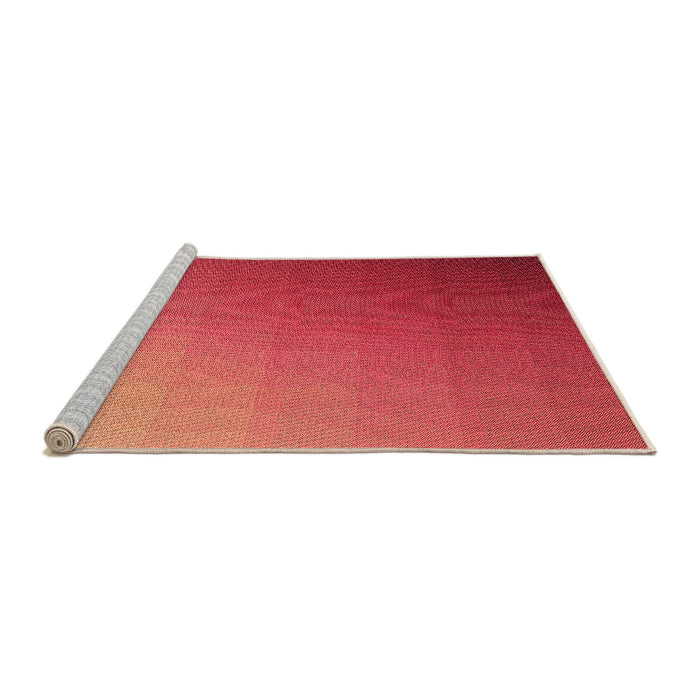 Sideview of Machine Washable Transitional Red Rug, wshpat1530org