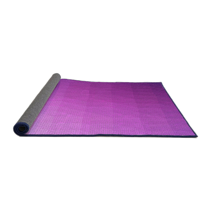 Thickness of Patterned Fuchsia Magenta Purple Rug, pat1530pur