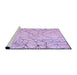 Sideview of Machine Washable Transitional Purple Rug, wshpat1531pur