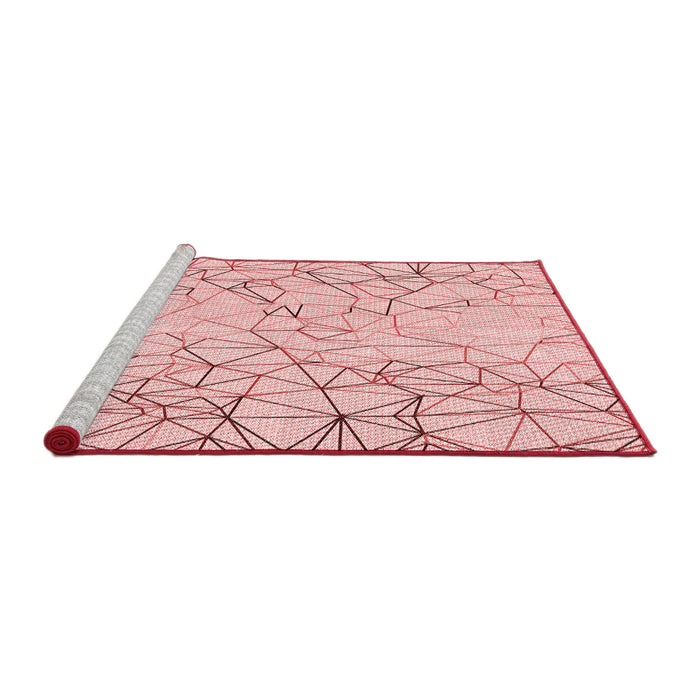 Sideview of Machine Washable Transitional Light Rose Pink Rug, wshpat1531rd