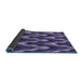 Closeup of Patterned Blue Rug, pat1532blu