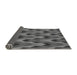 Thickness of Patterned Gunmetal Gray Rug, pat1532gry