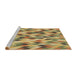 Sideview of Machine Washable Transitional Light Brown Rug, wshpat1533brn