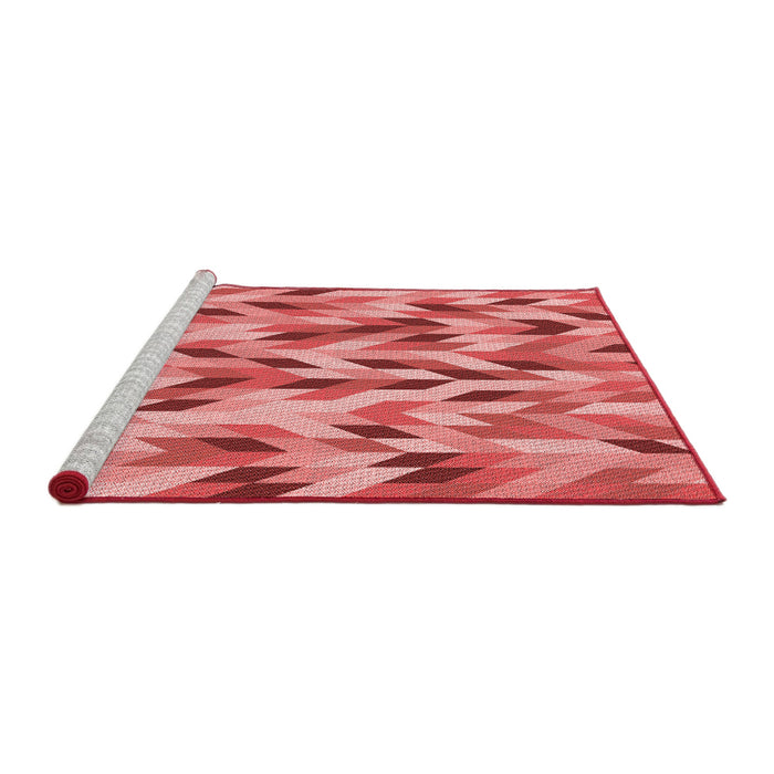 Sideview of Machine Washable Transitional Light Coral Pink Rug, wshpat1533rd