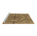 Sideview of Machine Washable Transitional Oak Brown Rug, wshpat1535brn