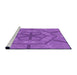 Sideview of Machine Washable Transitional Purple Rug, wshpat1535pur