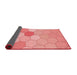 Thickness of Patterned Pastel Pink Rug, pat1536rd