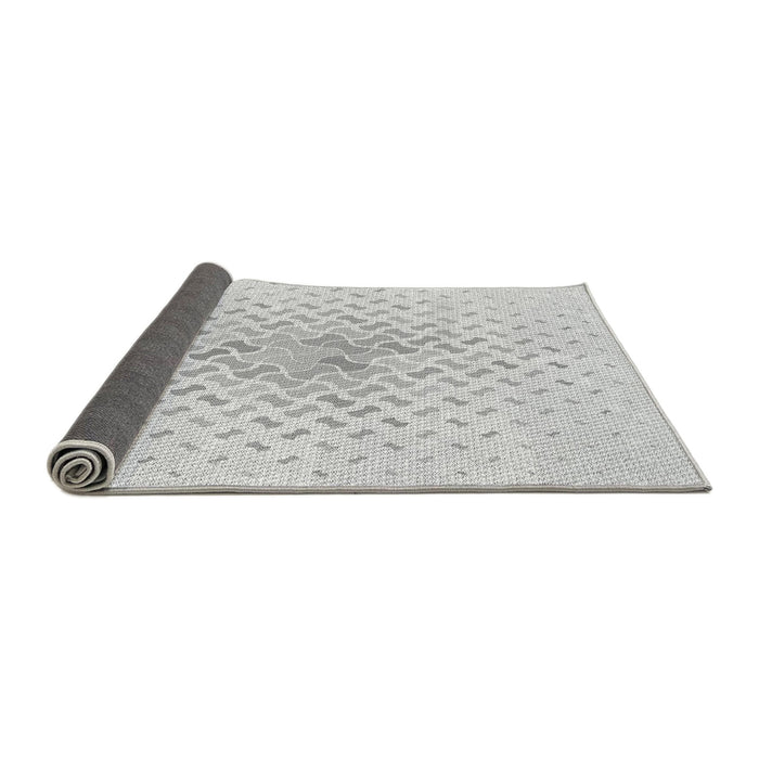 Thickness of Patterned Platinum Gray Rug, pat1537gry