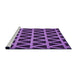 Sideview of Machine Washable Transitional Purple Rug, wshpat1539pur