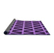 Thickness of Patterned Purple Rug, pat1539pur