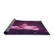 Thickness of Patterned Purple Lily Purple Rug, pat154pur