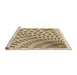 Sideview of Machine Washable Transitional Khaki Gold Rug, wshpat1540brn