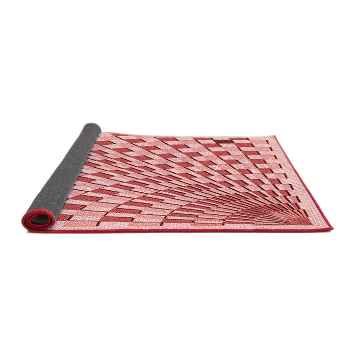 Thickness of Patterned Red Rug, pat1540rd