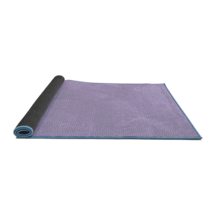 Thickness of Patterned Purple Mimosa Purple Rug, pat1541blu