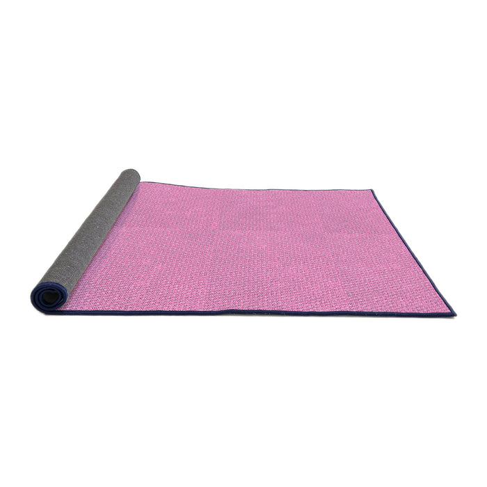 Thickness of Patterned Violet Purple Rug, pat1541pur