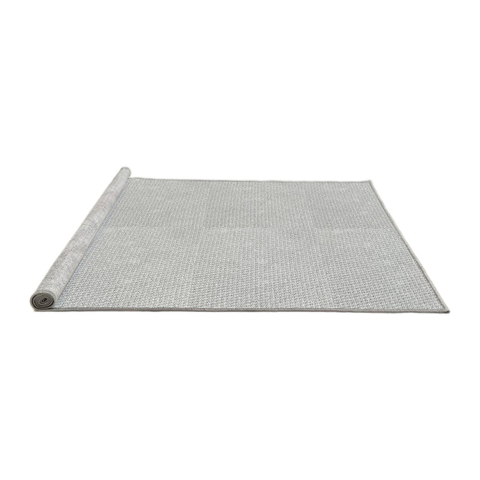 Sideview of Machine Washable Transitional Cloud Gray Rug, wshpat1542gry