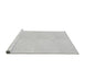 Sideview of Machine Washable Transitional Cloud Gray Rug, wshpat1542gry