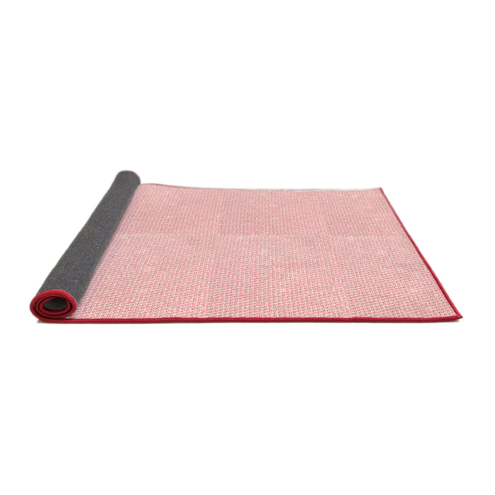 Thickness of Patterned Light Coral Pink Rug, pat1542rd