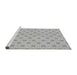 Sideview of Machine Washable Transitional Gray Rug, wshpat1544gry