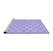 Sideview of Machine Washable Transitional Purple Rug, wshpat1544pur