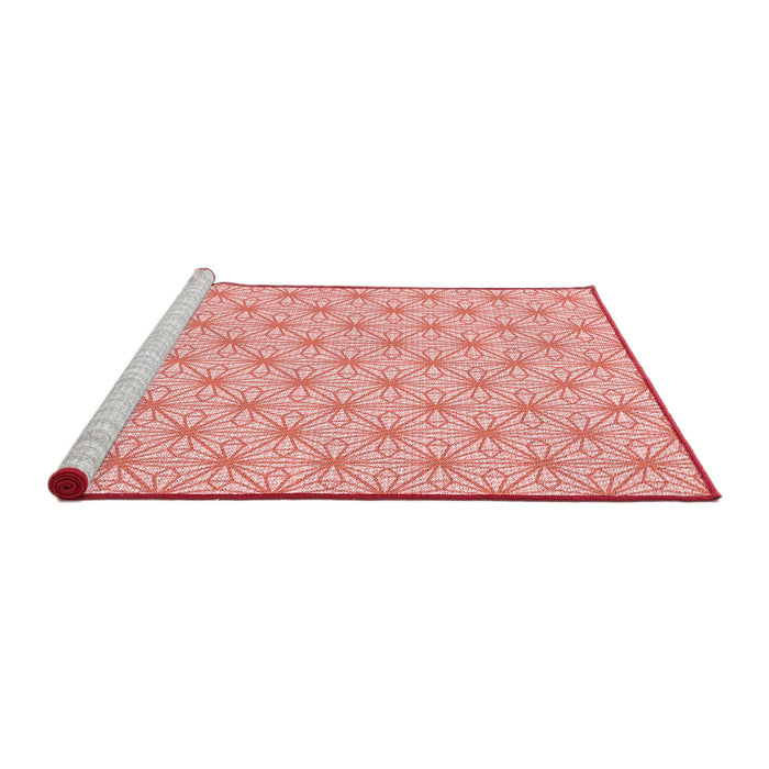 Sideview of Machine Washable Transitional Pink Rug, wshpat1544rd
