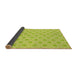 Thickness of Patterned Green Rug, pat1544yw