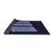 Thickness of Patterned Night Blue Rug, pat1545blu