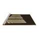 Sideview of Machine Washable Transitional Brown Rug, wshpat1545brn