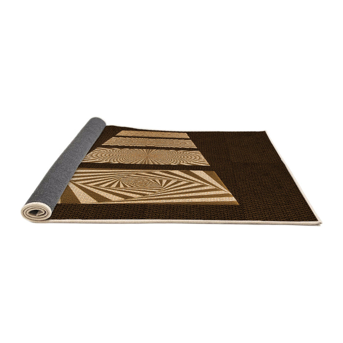 Thickness of Patterned Light Brown Rug, pat1545org