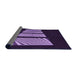 Thickness of Patterned Purple Violet Purple Rug, pat1545pur