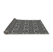 Thickness of Patterned Black Rug, pat1546gry