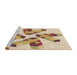 Sideview of Machine Washable Transitional Golden Blonde Gold Rug, wshpat1547brn