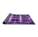 Thickness of Patterned Purple Rug, pat1548pur