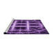 Sideview of Machine Washable Transitional Purple Rug, wshpat1548pur