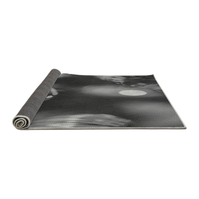 Thickness of Patterned Gray Rug, pat155gry