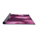 Thickness of Patterned Neon Pink Rug, pat155pur