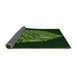 Thickness of Patterned Dark Lime Green Rug, pat1550grn