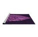 Sideview of Machine Washable Transitional Dark Purple Rug, wshpat1550pur